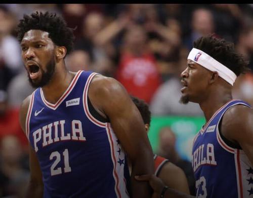  恩比德统治攻防两端76人轻取尼克斯